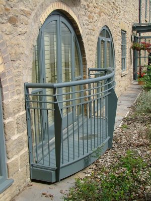 Galvanised and painted steel balconies for new build development