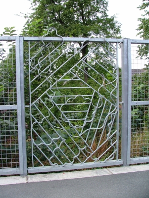 Railing panel at Levenshulme Station, produced for Northern Rail