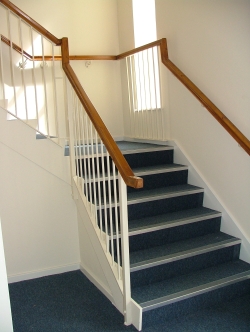 Internal hand rails and other metalwork fittings